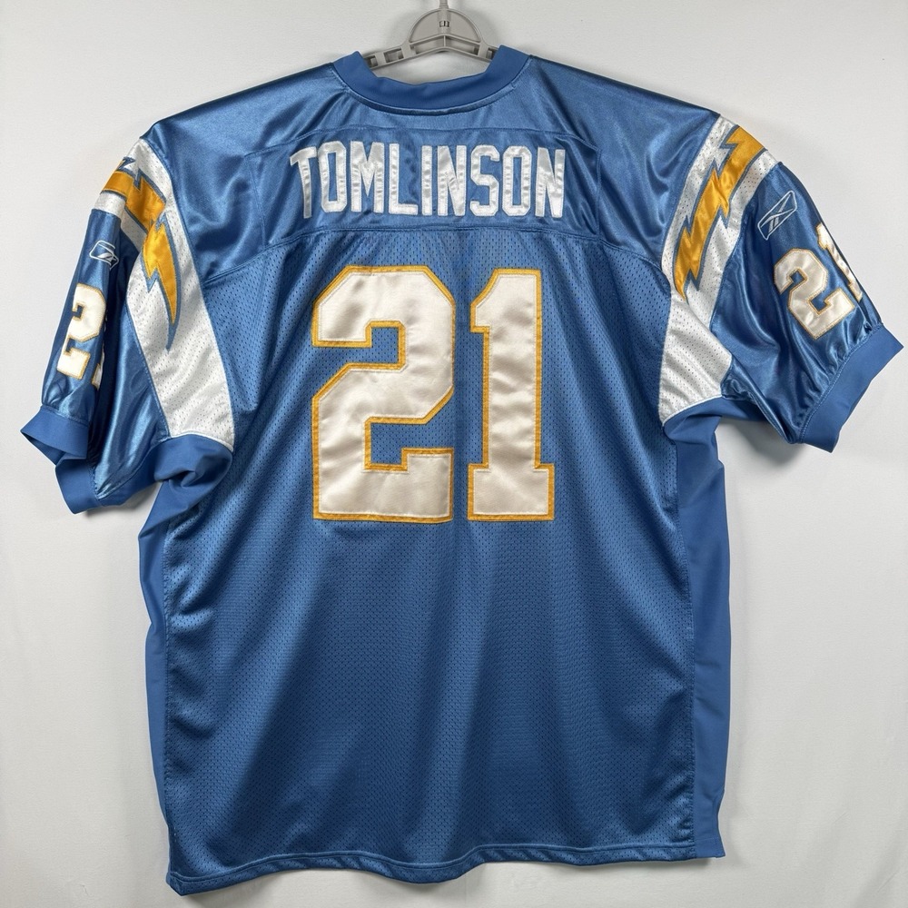 Vtg Reebok San Diego Chargers LaDainian Tomlinson #21 Sewn Jersey Size 58 (XXXL)